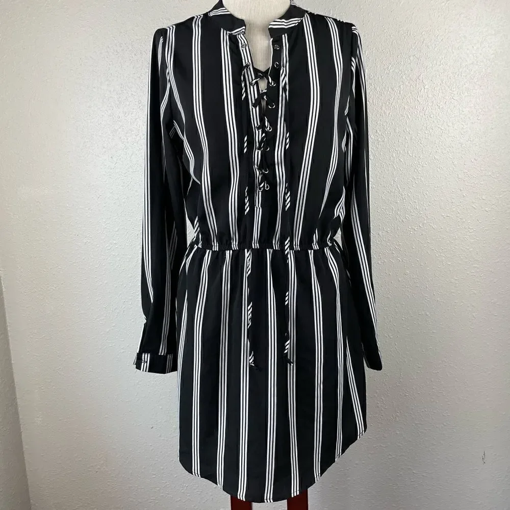 rue 21 black dress Rue21 | Dresses | 2black And Whitestripeddresssizemeuc Rainbow Dash Alice + Olivia Stripe-Skirt AU Size:4 See Measurements And Details